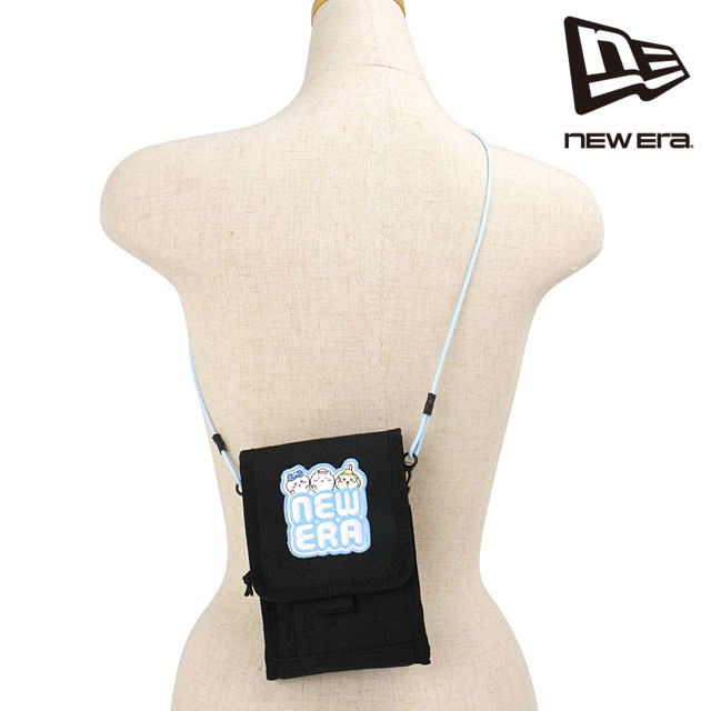 ニューエラ キャップ NEW ERA CAP スクエアネックポーチ ちいかわ [14864481 SS26] 0.3L SQ NECK POUCH CHIIKAWA ユニセックスショルダーポーチ コラボ ブラック