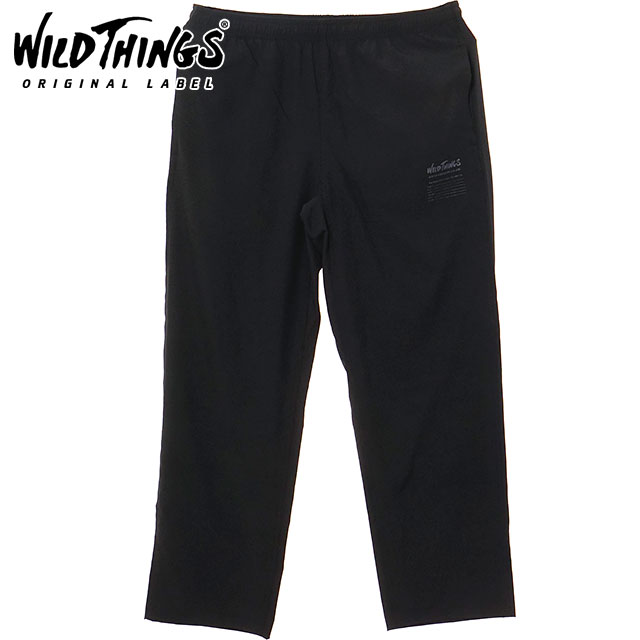 ワイルドシングス WILD THINGS メンズ モーションパンツ [WT26043AD SS26] MOTION PANTS イージーパンツ 吸水速乾 黒 BLACK