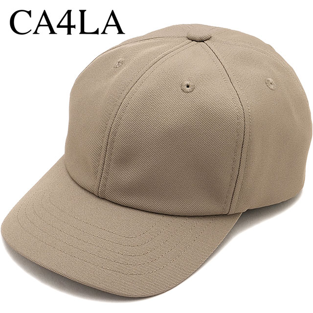 カシラ CA4LA ウォッシャブル ベースボールキャップ [ZKN02644 SS26] WASHABLE ZV 6P CAP13 帽子 6パネル シンプル ベーシック ベージュ BEIGE