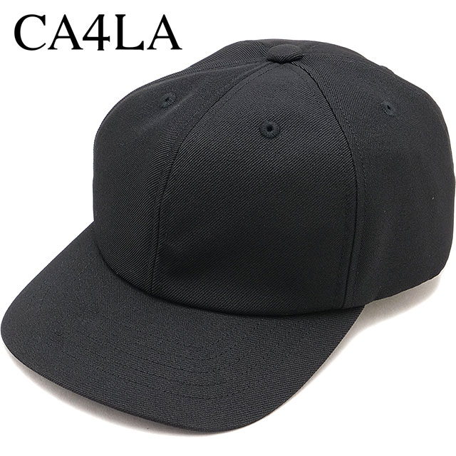カシラ CA4LA ウォッシャブル ベースボールキャップ [ZKN02644 SS26] WASHABLE ZV 6P CAP13 帽子 7パネル シンプル ベーシック ブラック BLACK