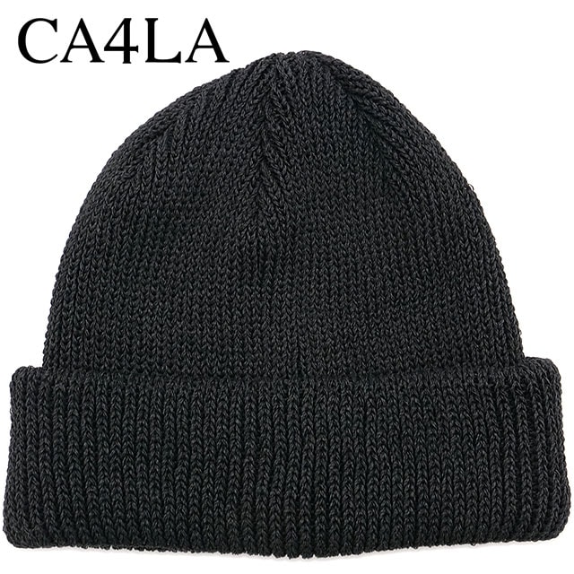 カシラ CA4LA ウォッシャブル ニットキャップ [ZKN02642 SS26] WTURN WASH11 帽子 ビーニーシンプル ベーシック ブラック BLACK 【メール便配送】