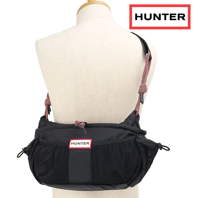 ハンター HUNTER トラベル クロスボディ [UBX7123NRS SS26] TRAVEL CROSSBODY ショルダーバッグ 軽量 おしゃれ ブラック BLACK/RED-BOX-LOGO