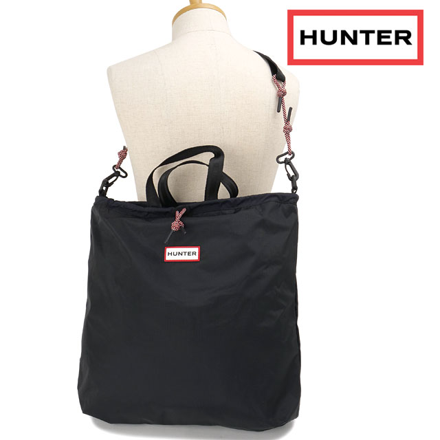 ハンター HUNTER トラベル マルチファンクション トートバッグ [UBT7126NRS SS26] TRAVEL MULTI FUNCTION TOTE 3wayバッグ ショルダーバッグ 旅行 軽量 おしゃれ ブラック BLACK/ENERGY-CLAY