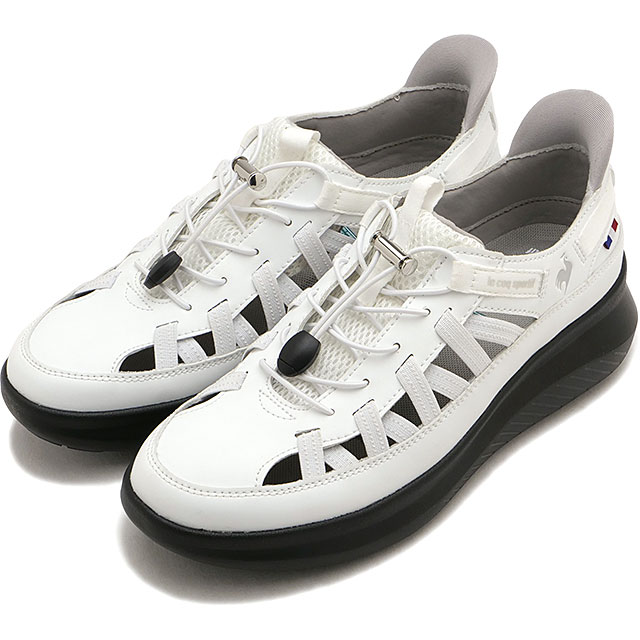 ルコック le coq sportif スニーカー レディース LCS マルヌ SS SI [LU6SSN25LZ SS26Q2] LCS MARNE SS SI軽量 ランニングシューズ 白 WHSL ホワイト/シルバー