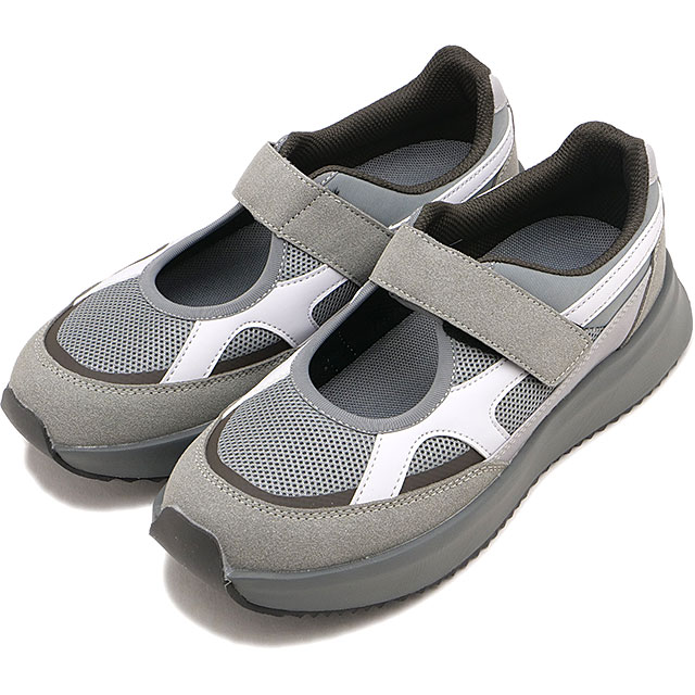 ムーンスター スクーラー MOONSTAR SKOOLER スニーカー レディース ジャガー ジョグバンド [54324437 SS26] JG JOG BANDシューズ ベルクロ スポーツ レトロ グレー GRAY