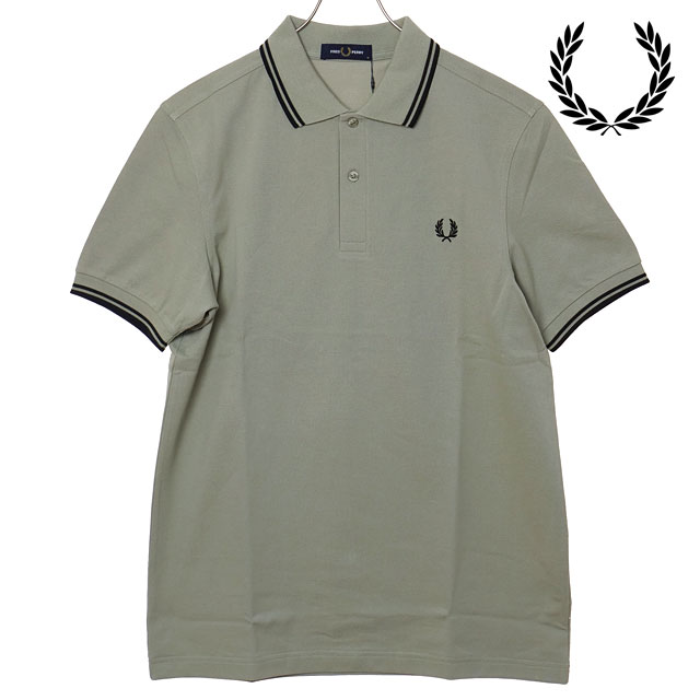 フレッドペリー FRED PERRY ポロシャツ メンズ ツインティップド フレッドペリーシャツ [M3600-S23 SS26] TWIN TIPPED FRED PERRY SHIRT 半袖 コットンピケ グリーン SEAGRASS/BLACK