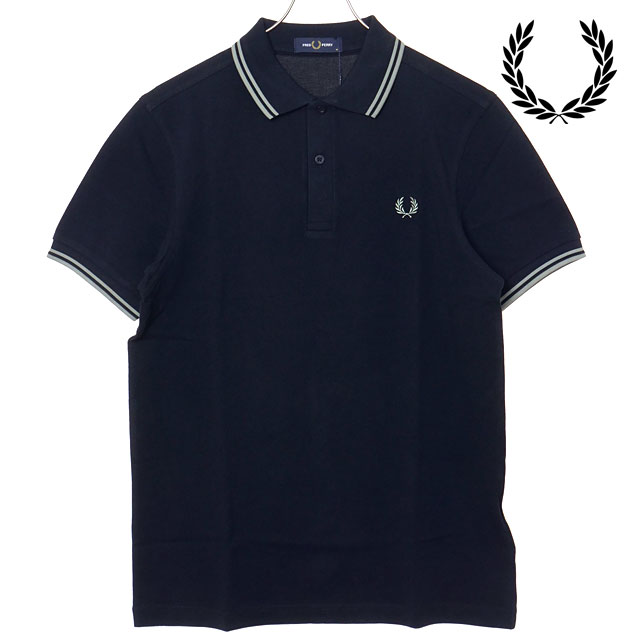 フレッドペリー FRED PERRY ポロシャツ メンズ ツインティップド フレッドペリーシャツ [M3600-T73 SS26] TWIN TIPPED FRED PERRY SHIRT 半袖 コットンピケ ネイビー NAVY/SEAGRASS