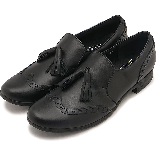 返品交換送料無料 ショセ トラベルシューズ TRAVEL SHOES by chausser レザーシューズ レディース タッセルスリッポンシューズ [TR-031 SS26] Tassel Slip-on shoes日本製 生活防水 ビブラムソール ブラック BL