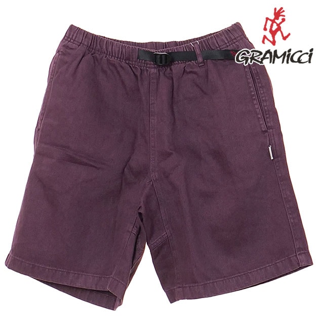 グラミチ GRAMICCI メンズ ヘンプ Gショーツ [G5SM-P067 SS26] HEMP G-SHORT ショートパンツ 短パン ヘンプ混 パープル DEEP-GRAPE