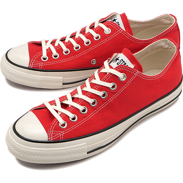 コンバース CONVERSE スニーカー メンズ オールスター エイジド ローカット [31318031 SS26Q2] ALL STAR AGED OXシューズ レッド SIGNAL-RED