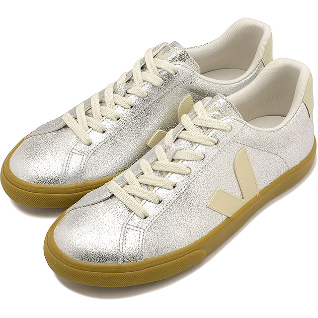 ヴェジャ VEJA スニーカー レディース エスプラー ロゴ [EO0321465 SS26] ESPLAR LOGOレザーシューズ ガムソール シルバー SILVER/PIERRE/NATURAL