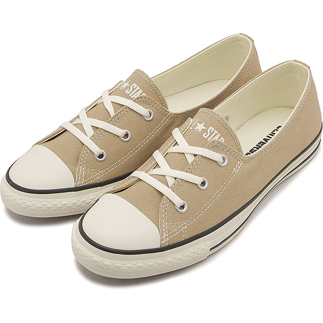 コンバース CONVERSE スニーカー レディース オールスター LP パンプス ローカット [31318273 SS26Q2] ALL STAR LP PUMPS OXシューズ ベージュ BEIGE