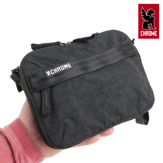 クローム CHORME PAC アクセサリーポーチ SM [AJ002BCNL SS26] PAC ACCESSORY POUCH SM バッグインバッグ 防水仕様 コンパクト トラベルガジェット ブラック BLACK-CRINKLE 
