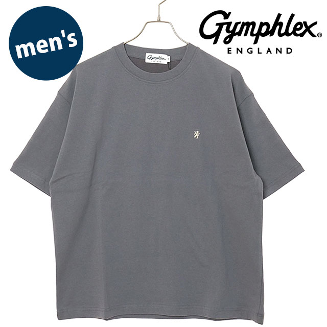 ジムフレックス Gymphlex メンズ クルーネック プルオーバー ショートスリーブ [#GY-C0541 KTS SS26] CREW NECK PULLOVER S/S カットソー 半袖 おしゃれ スポーツファッション グレー GREY(BEIGE) 【メール便配送】
