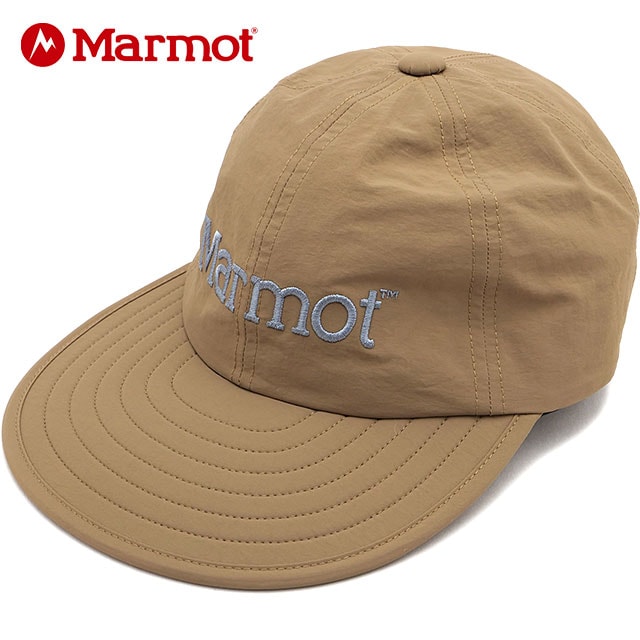 マーモット Marmot マーモットロングビルキャップ [MTSS25UHG205 SS26] Marmot Long Bill Cap 帽子 UVカット サイズ調整可能 ベージュ BEIGE 【メール便配送】