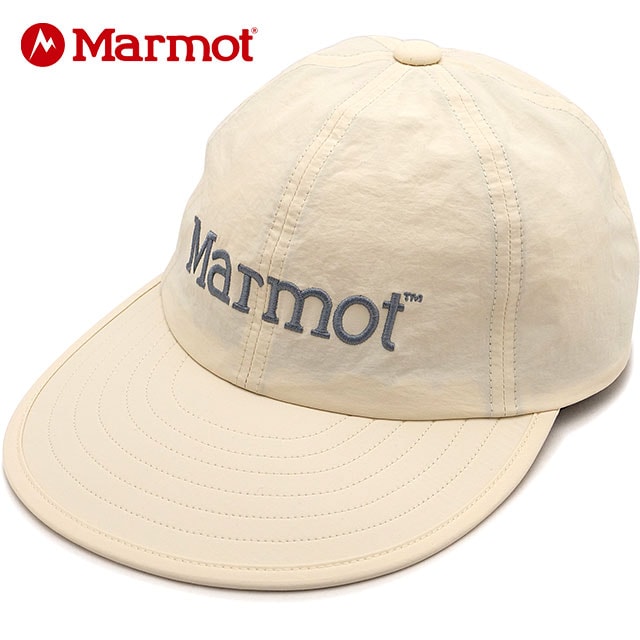 マーモット Marmot マーモットロングビルキャップ [MTSS25UHG205 SS26] Marmot Long Bill Cap 帽子 UVカット サイズ調整可能 ホワイト IVORY 【メール便配送】