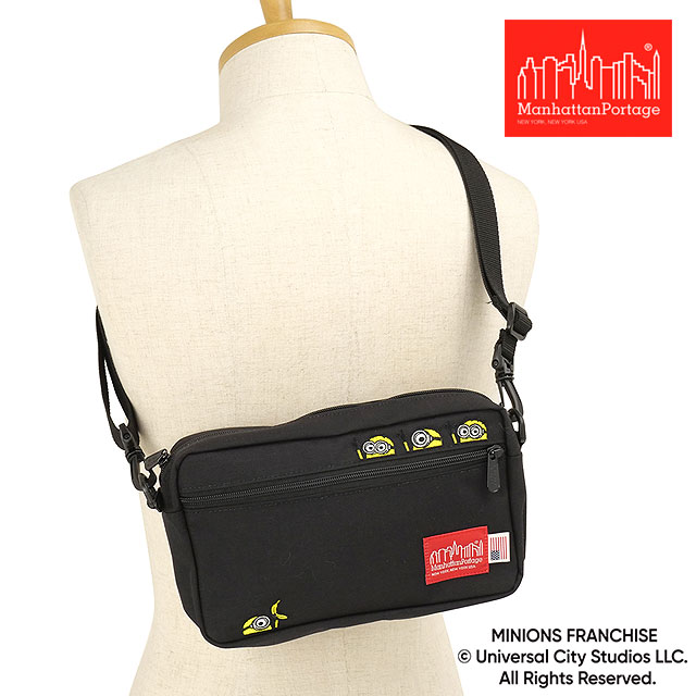 コラボ マンハッタンポーテージ Manhattan Portage ジョガーバッグ ミニオンズ [MP1404L2MNOS SS26] JOGGER (L) JPN VER2/MINIONS ユニセックスショルダーバッグ 黒 Black