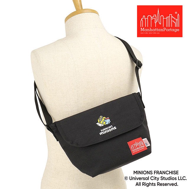 コラボ マンハッタンポーテージ Manhattan Portage ナイロンメッセンジャーバッグ ミニオンズ [MP1603BPDMGNTMNOS SS26] NYLON MESSENGER BAG (XXS)/MINIONS ユニセックスショルダーバッグ 黒 Black