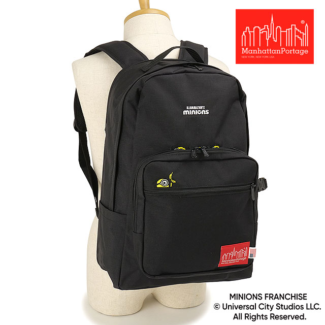 コラボ マンハッタンポーテージ Manhattan Portage タウンセンドバックパック ミニオンズ [MP2236MNOS SS26] TOWNSEND BACKPACK/MINIONS ユニセックスリュック デイパック 黒 Black