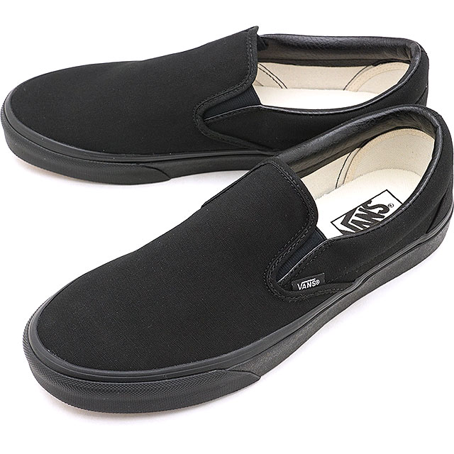バンズ VANS スリッポン クラシック スリップオン CLASSIC SLIP-ON ヴァンズ スニーカー BLACK/BLACK ブラック [VN000EYEBKA SS19]