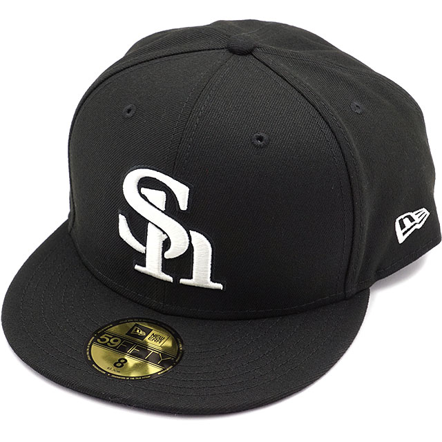 ニューエラ キャップ NEW ERA CAP 福岡ソフトバンクホークス [14525187] 59FIFTY NPB 帽子 日本プロ野球 ブラック/ホワイト