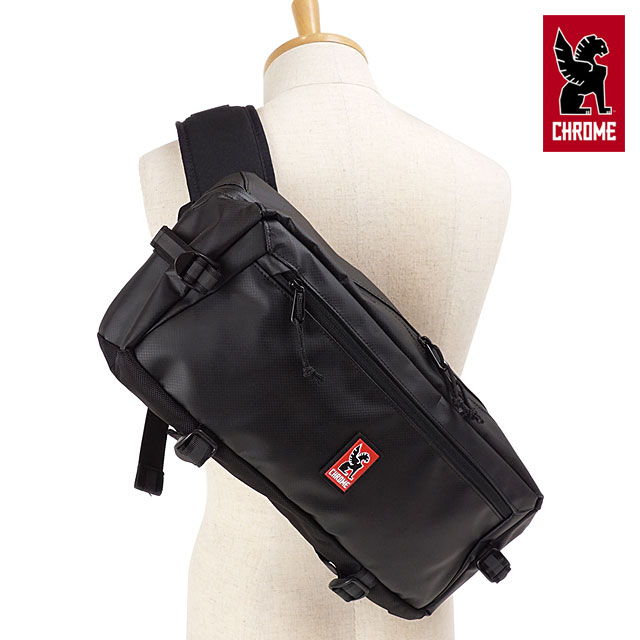 クローム CHROME カデット スリングバッグ ボディバッグ [BG196BKTP SS22] 9L KADET SLING BAG メンズ・レディースショルダーバッグ ウェストバッグ BLACK TARP 黒 ブラック