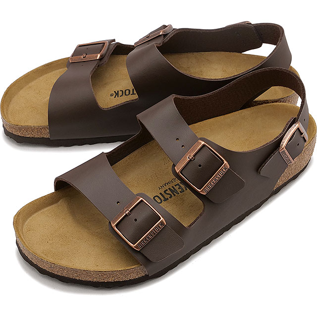 ビルケンシュトック BIRKENSTOCK サンダル ミラノ ビルコフロー [34701/34703 SS24] MILANO BS ドイツ製 コンフォートサンダル 健康サンダル DARK-BROWN | BIRKO-FLOR