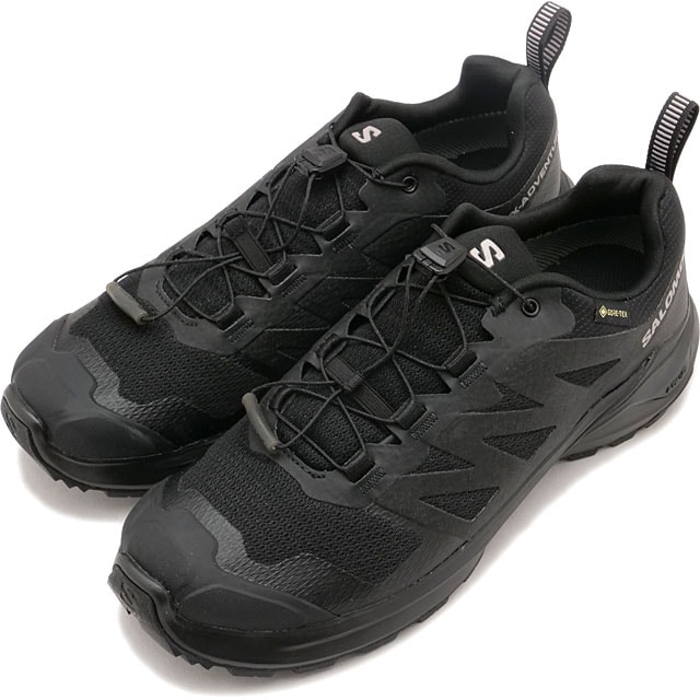 サロモン SALOMON レディース トレイルランニングシューズ ゴアテックス [L47321800 SS24] X-ADVENTURE GORE-TEX Wスニーカー 防水 Black/Black/Black