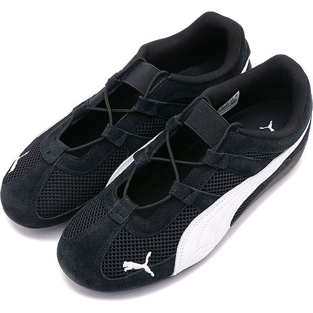 プーマ PUMA スニーカー スピードキャット GO ウィメンズ [403589-01 SU25] SPEEDCAT GO WNS レディース薄底 バレエシューズタイプ プーマブラック/プーマホワイト