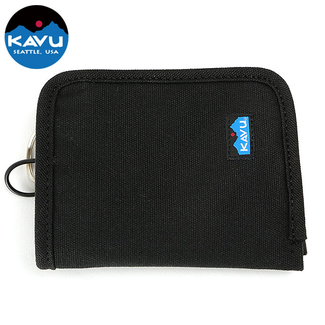 カブー KAVU ジッピーウォレット [11863961 SS25] Zippy Wallet ミニ財布 コンパクト Black 【メール便配送】
