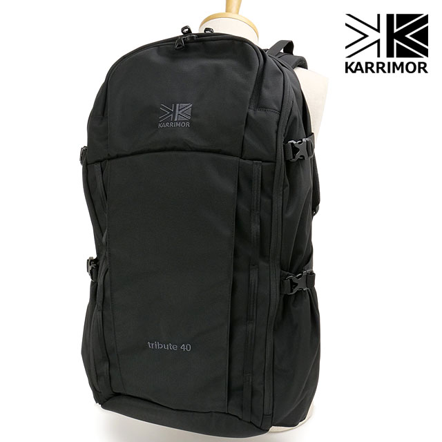 カリマー リュック KARRIMOR デイパック tribute 40 リュックサック トリビュート デイパック バックパック 大容量 40L A4 B4 ノートPC 2層 ファスナー トレッキング メンズ レディース [501233-9000 FW25]