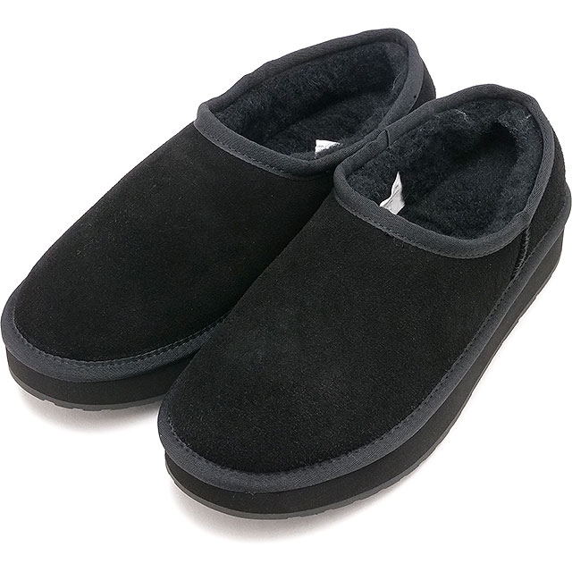 日本限定エミュ オーストラリア EMU Australia ムートンブーツ プラットフォーム ピコ ウール [W13253 FW25] PLATFORM PICO WOOL レディース厚底 スリッポン ウィンターシューズ エミュー Black