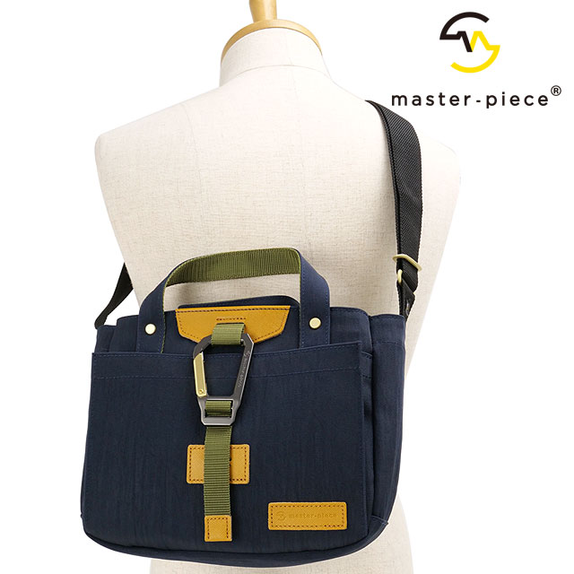 マスターピース master-piece 2WAY トートバッグ [02355-v2 FW25] 5L link 2-WAY TOTE BAG メンズ・レディースショルダーバッグ 日本製 NAVY