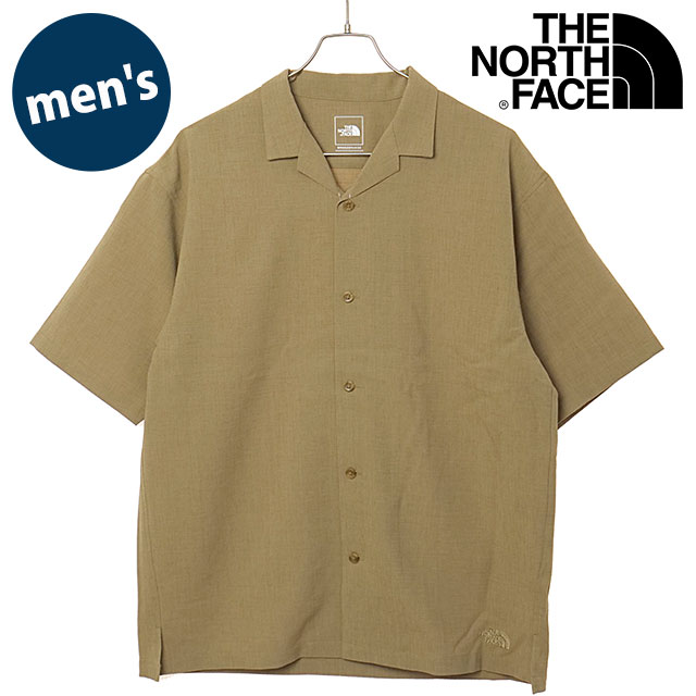 ザ・ノース・フェイス THE NORTH FACE メンズ ショートスリーブアロハリップシャツ [NR22631-CK SS26] S/S Aloha Rip Shirt 半袖オープンシャツ UVケア ベージュ クラシックカーキ