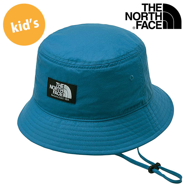 ザ・ノース・フェイス THE NORTH FACE キッズキャンプサイドハット [NNJ02524-DB SS26] Kids' Camp Side Hat 男の子・女の子 子供用 帽子 日よけ あご紐付き ダスクブルー 【メール便配送】