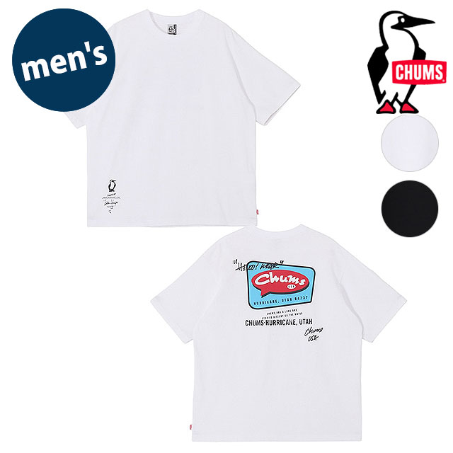 チャムス CHUMS メンズ 守矢努バルーンチャムスTシャツ [CH01-2792 SS26] M 守矢努 Balloon CHUMS T-Shirt 半袖 オーバーサイズ USAコットン ステンシル