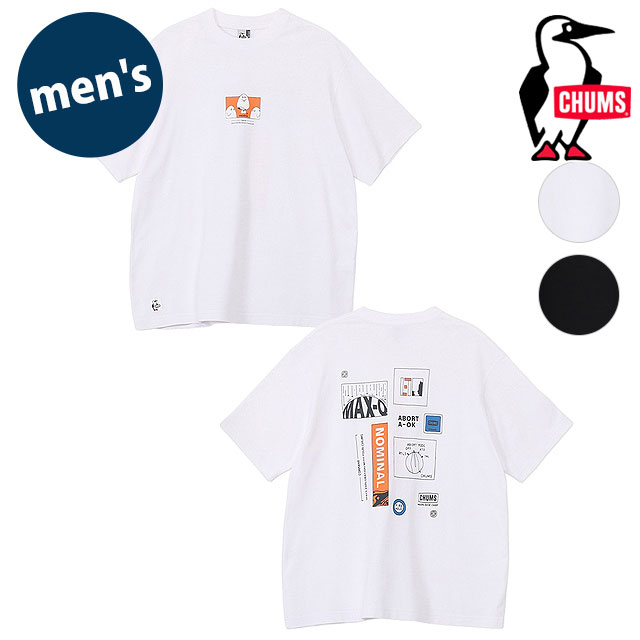 チャムス CHUMS メンズ スペースコマンドTシャツ [CH01-2702 SS26] M Space Command T-Shirt 半袖 オーバーサイズ USAコットン 【メール便配送】
