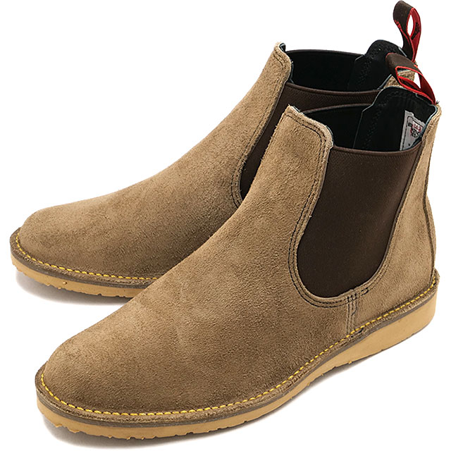 返品交換送料無料 レッドウィング REDWING ブーツ メンズ ウィークエンダー チェルシー [3129 SS26] WEEKENDER CHELSEADワイズ サイドゴアブーツ ベージュ サンドストーン・モハヴェ