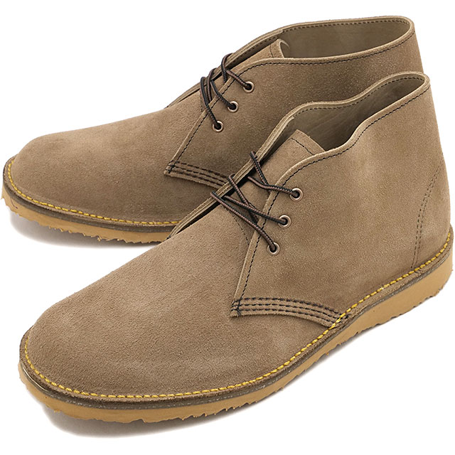返品交換送料無料 レッドウィング REDWING ブーツ メンズ ウィークエンダー チャッカ [3610 SS26] WEEKENDER CHUKKADワイズ チャッカブーツ ベージュ サンドストーン・モハヴェ
