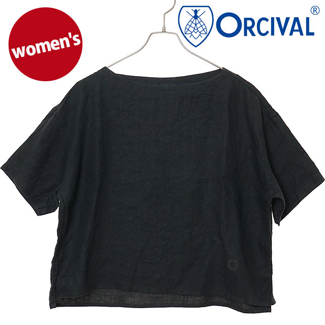 オーシバル ORCIVAL レディース ボートネックプルオーバー [OR-B0388-YLM SS26] BOAT NECK PULLOVER カットソー 半袖シャツ グレー CHARCOAL 【メール便配送】