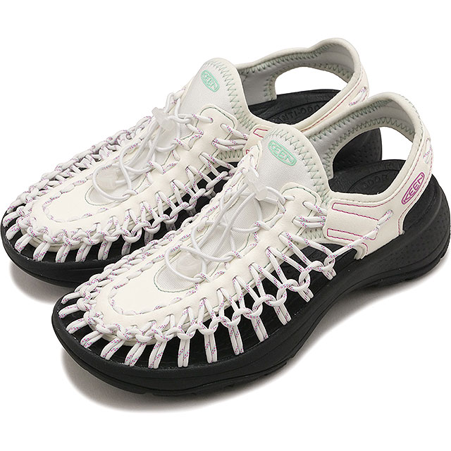 キーン KEEN サンダル レディース ユニーク アストリア [1031728 SS26] W UNEEK ASTORIA ヒールアップスニーカー タウン トラベル ホワイト STAR-WHITE/BLACK