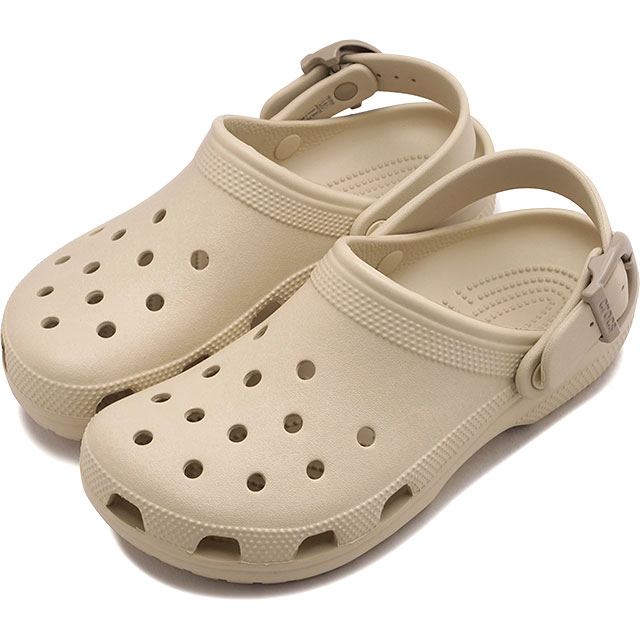 クロックス crocs サンダル クラシック バックル クロッグ [213347-2MC SU26] CLASSIC BUCKLE CLOG 軽量 幅広 EVA ベルトストラップ ベージュ FRAPPE