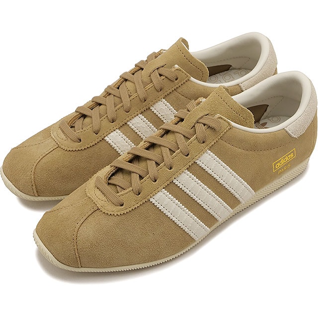 アディダス オリジナルス adidas Originals スニーカー レディース パリ ウィメンズ [KJ1001 SS26] PARIS W レザー ローカット ベージュ カードボード/オフホワイト/クリームホワイト