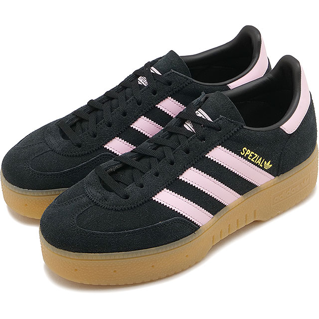 アディダス オリジナルス adidas Originals スニーカー レディース ハンドボール スペツィアル ボールド ウィメンズ [IH9197 SS26] HANDBALL SPEZIAL BOLD W スエード ローカット 厚底 黒 コアブラック/クリアピンク/ガム