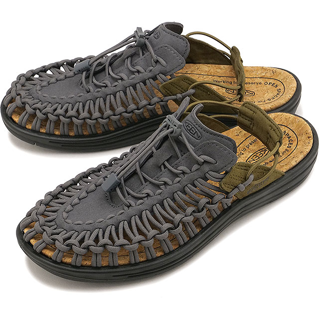 キーン KEEN サンダル ユニーク ツー コンバーチブル [1031757 SS26] UNEEK II CONVERTIBLE キャンプ タウン トラベル グレー MAGNET/DARK-OLIVE