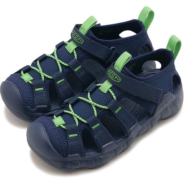 キーン KEEN サンダル キッズ ハイパーポート エイチツー [1031923 SS26] Children HYPERPORT H2 チルドレン 男の子・女の子 子供靴 水遊び キャンプ ネイビー NAVAL-ACADEMY/VIBRANT-GREEN