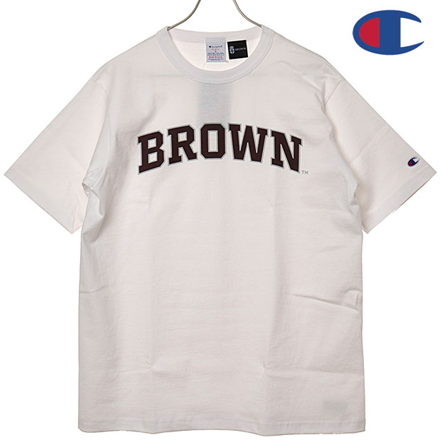 チャンピオン Champion MADE IN USA Tシャツ メンズ T1011 ショートスリーブ ティーシャツ [C5-D305 SS26] T1011 SHORT SLEEVE T-SHIRT 半袖 ヘビーウェイトコットン カレッジTee BROWN ホワイト WHITE 【メール便配送】