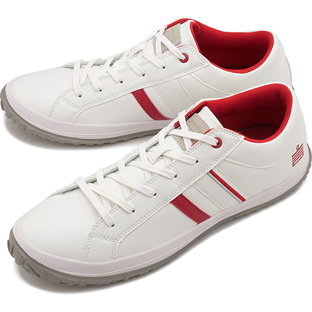 アドミラル Admiral スニーカー メンズ アルビー [133801-69 SS26] AD-801 ALBIE ローカット タウン カジュアル ホワイト White/Red