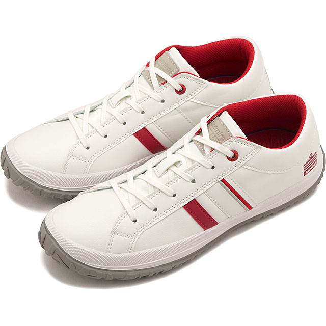 アドミラル Admiral スニーカー レディース アリー [133901-69 SS26] AD-901 ALLIE ローカット タウン カジュアル ホワイト White/Red