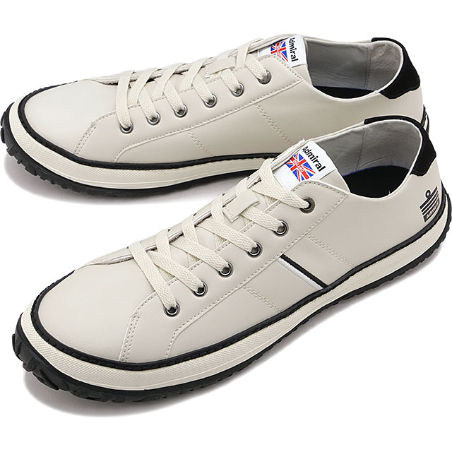 アドミラル Admiral スニーカー ワトフォードネオ [133836-03 SS26] AD836 WATFORD NEO ローカット タウン カジュアル ホワイト Ivory